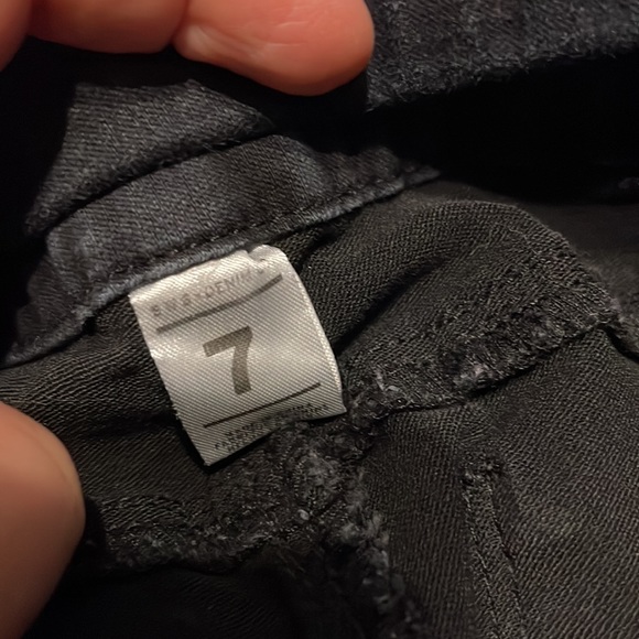 Black girls jeans zip with 3 buttons straight leg - Picture 3 of 5